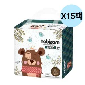 나비잠 아기 팬티 기저귀 슈퍼드라이 대형 L 15팩