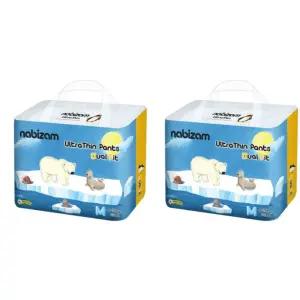 나비잠 아기 팬티 기저귀 울트라씬 듀얼핏 M 중형 2팩