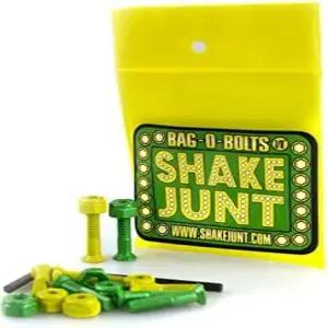 쉐이크 융트 앨런 헤드 백-오-볼트 4개 녹색/노란색 하드웨어 - 7/8