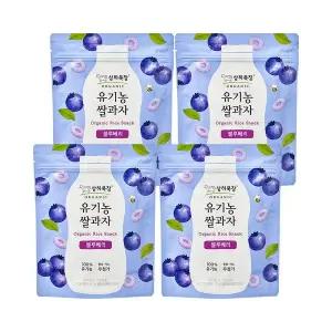 [매일]상하목장 유기농 쌀과자 블루베리 30g 4개