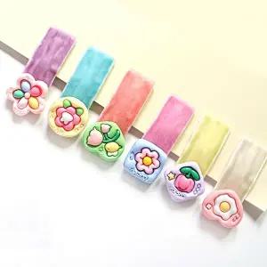 러블리 플라워 벨벳 헤어핀 6종 세트