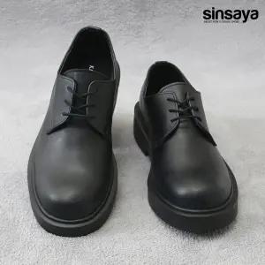 [신사야]블랙 무광 볼드한 베이직 남성구두 MSSY015