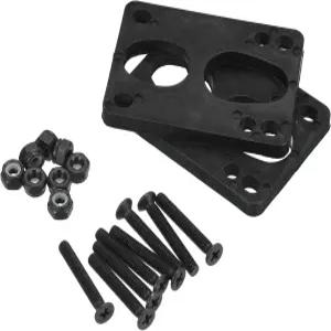 파티킬 스케이트보드 라이저 패드 나사 세트 장착 있는 6mm 롱보드 충격 상승 2팩 크루저용 너트 하드웨어