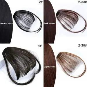 [셀러에이드]시스루뱅 앞머리 가발 헤어피스 자연스러운 스타일링 부분 띠 단발