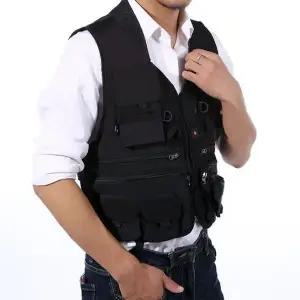 [하프클럽/셀러허브_여성트랜드패션]멀티포켓 레저조끼(블랙) (XXXL)낚시조