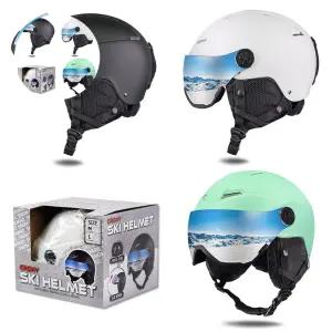크로니 스키 헬멧 고글 일체형 스노우보드
