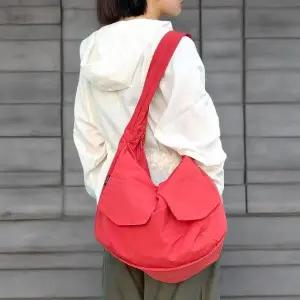 CCB3F59여성용 경량 나일론 숄더백 여행용 보조 가방 포켓형