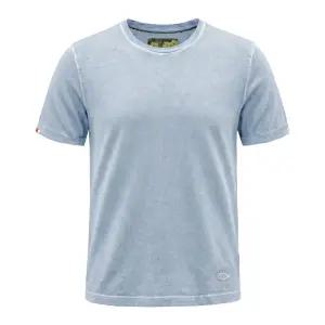 [레노마 옴므]레노마 면 가먼트다잉 라운드 티셔츠 블루 ROJMTT68A