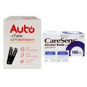 오토첵 혈당측정지 50매 + 소독솜100매