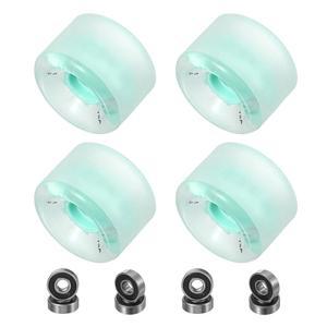 파티킬 스케이트보드 휠, 스트리트 휠 PU 플래시 크루저 베어링 장착 시 높은 탄성