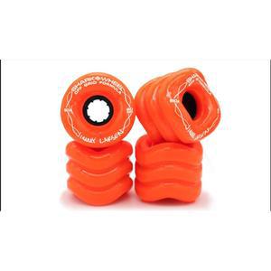 샤크 휠 60mm, 90a 스케이트보드 오렌지 - 팀 라이더, 시그니처 오프 그리드 지미 라르센