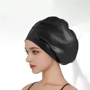 수영모자 빅사이즈 실리콘 고탄력 큰머리용 넉넉한 사이즈 머리숱 많은 편안한 착용감 WFJ6ZQY