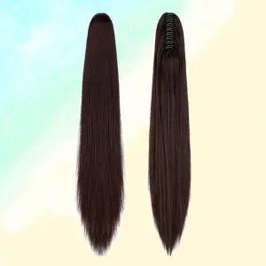 집게형 헤어피스 포니테일 가발 여성용 부분가발