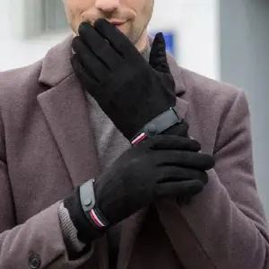 스웨이드 남자 장갑 방한 털장갑 휴대폰터치 겨울 신상장갑