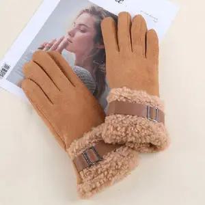방한 휴대폰터지 손장갑 여자 뽀글이 겨울 기모 장갑 캐주얼장갑