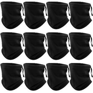 남성용 플리스 넥 워머 12피스 여성용 겨울 게이터 방풍 페이스 커버