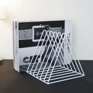 인테리어 삼각 미니 간이 책상 잡지 책꽂이 정리함 잡지꽂이 간이책꽂이 북엔드 책꽂이정리함