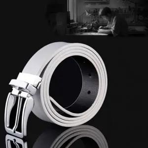 남성 양면 회전 가죽 벨트 캐주얼 정장 허리띠 골프 허리밴드