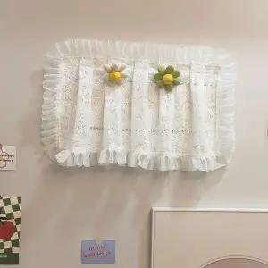 레이스 찍찍이 두꺼비집 가림막 장식 가리개 커튼 45x35cm