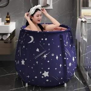 반신욕조 1인용 접이식 이동형 미니 홈사우나 욕조