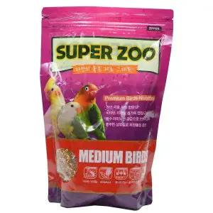[셀러에이드]슈퍼주 중형새 앵무새 혼합 곡물 사료 700g 먹이 모이 간식 핀치
