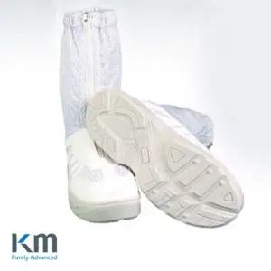 클린룸 작업화 부츠형 차세대 안전화 내구성 높은 방진화 280mm 화이트