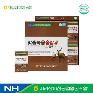 지리산마천농협 맞춤녹용홍삼진액 6년근홍삼 러시아산녹용 70ml x 30포