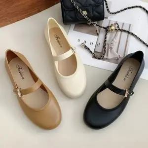 메리제인 베이직 3컬러 플랫슈즈 단화 FLW13