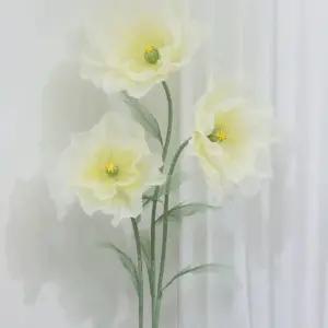 자이언트 실크플라워 대형 세트 촬영 3송이 포토존 핑크그린 장식 투톤 꽃