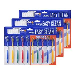 2080 이지클린 초미세모 칫솔, 5+5입, 3개