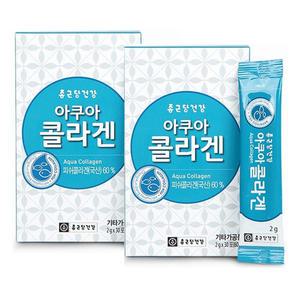 종근당건강 아쿠아콜라겐 2gX30포X2박스/레몬맛