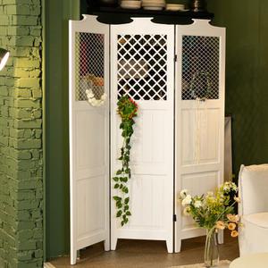 디모토 프렌치하임 3단 인테리어 파티션 가림막 공간분리 카페 매장 소품 철망 파티션