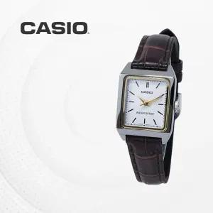 카시오 CASIO 여성 가죽밴드 LTP-V007L-7E2 클래식 김혜수시계 캐쥬얼시계 V007L LTP-V007L-7E2