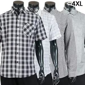 [빅브라더]빅사이즈남방4XL 드레스/반팔/긴팔/청남방