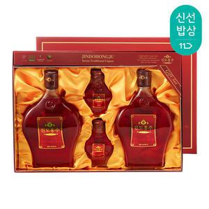[품질보장]대대로영농 진도 홍주 루비콘 40도 375ml 선물세트