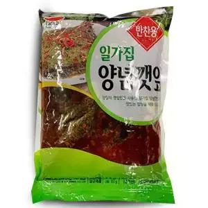 일가집 양념깻잎 1kg 깻잎무침 절임 장아찌 시장반찬