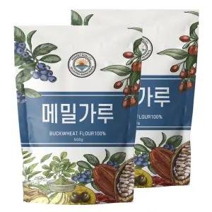 국산 메밀가루 100% 순메밀 분말 500g+500g(총1kg)