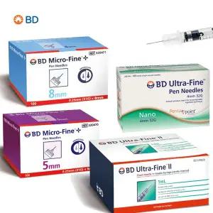 [태리]BD 인슐린주사기 비디 멸균 주사침 당뇨주사기 강아지 시린지 주사바늘 100개입