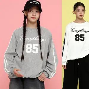 [모데쯔][공용] 주니어 10대 봄 85 트랙 맨투맨 등교 초등학생 캐주얼 새학기