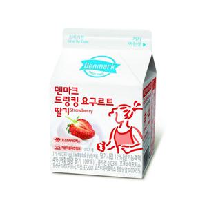 덴마크 드링킹요구르트 딸기 275mLx15팩/냉장무배