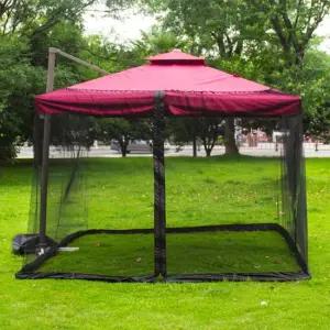 [홈앤시스] 철통방어 홀딩 파라솔 모기장 블랙