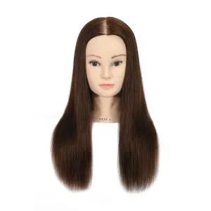 비너스가발 100%인모 20인치 연습용통가발 브라운