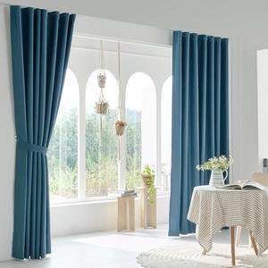 비츠 민자핀형 3중직 원톤 레일 암막커튼 거실 안방 침실 커텐