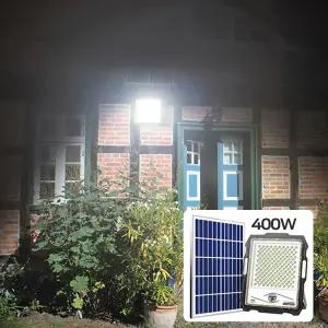 태양광 투광등 (MJ-D 포터블 400w)/패널분리설치 대용량배터리적용 리모컨작동/벽등 벽걸이 투광기 농장 농막 현관 입구 마당 써치등