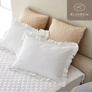 [클라르하임](본점)클라우디아 80수 고밀도 워싱면 베개커버