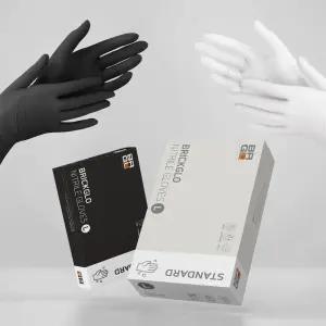 브릭글로 스탠다드 니트릴장갑 화이트&블랙 100매