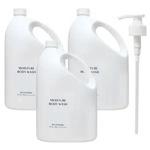 아모레퍼시픽 대용량 모이스처 바디워시 4.2Kg x 3개 + 펌프 리필용 해피바스 리뉴얼