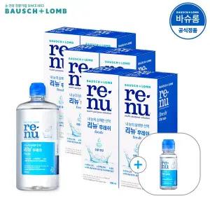 [바슈롬][공식] 리뉴 후레쉬 렌즈세척액 500ml x6개 (+60ml)