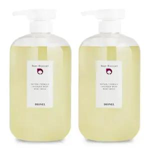 디오넬 향좋은 퍼퓸 보습 노네랄 노인냄새제거 남자 천연 등드름 바디워시 라벤더 머스크 1000ml 2개