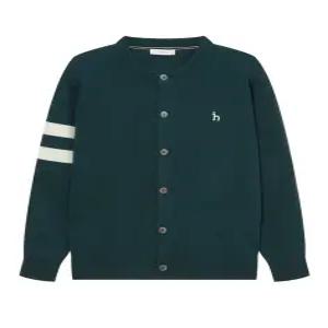 헤지스 남성 24FW [반값세일]블루 라인배색 울혼방 가디건 HZSW4D200T3